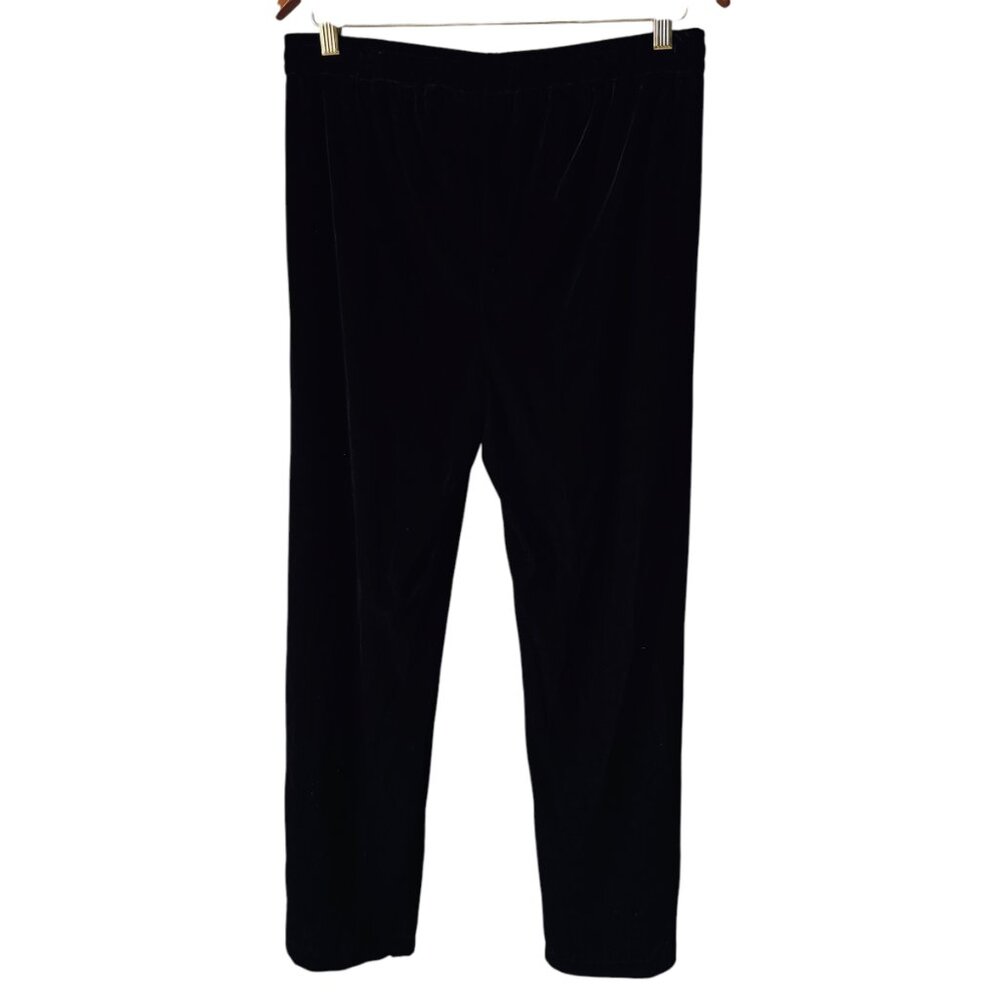 Quince Ultra-Stretch Ponte Straight Leg Pants Sz XL Tall Ankle Pull On Black